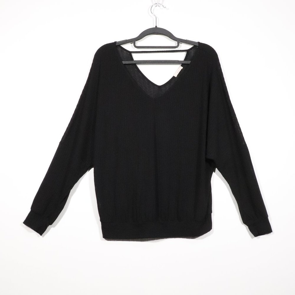 NWOT Relaxed Fit Eberjey Black Loungewear Top Size Small